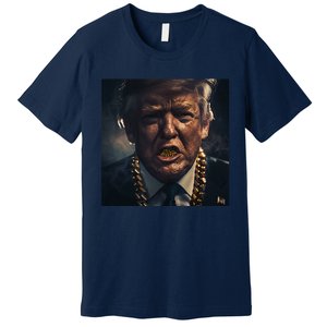 Donald Trump Gold Grillz Premium T-Shirt