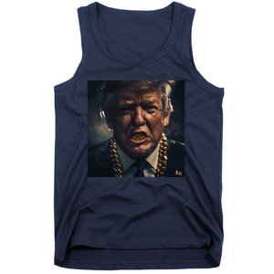 Donald Trump Gold Grillz Tank Top