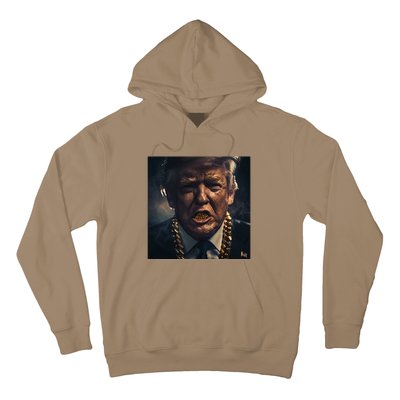 Donald Trump Gold Grillz Hoodie