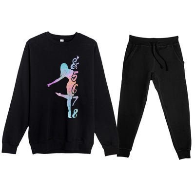 Dance Teacher Gift Dancer Lessons Dancing Instructor Gift Premium Crewneck Sweatsuit Set