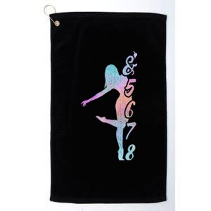 Dance Teacher Gift Dancer Lessons Dancing Instructor Gift Platinum Collection Golf Towel