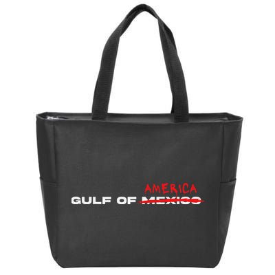 Donald Trump Gulf Of Usa Mexico America Patriot 2025 Zip Tote Bag