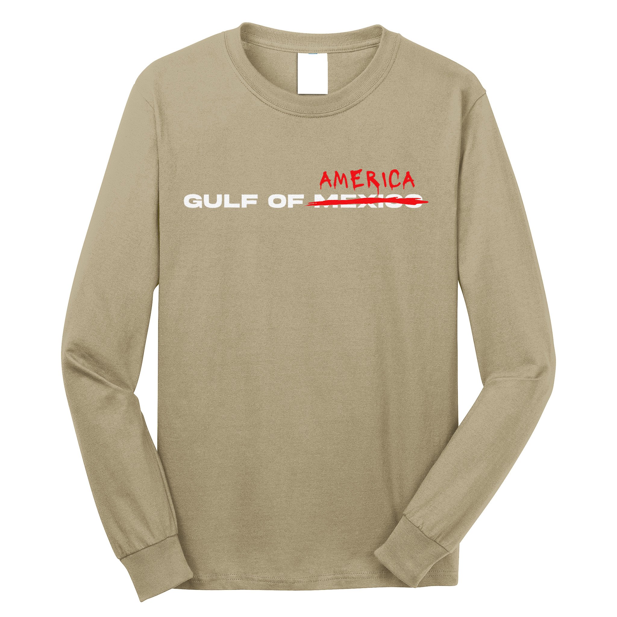 Donald Trump Gulf Of Usa Mexico America Patriot 2025 Long Sleeve Shirt