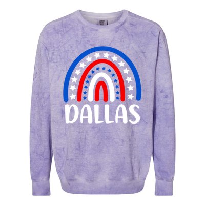 Dallas Texas Gift I Love Dallas Texas Usa Great Gift Colorblast Crewneck Sweatshirt