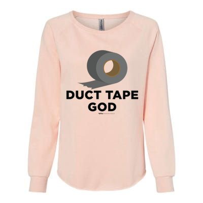 Duct Tape God Handy And Carpenter Gift Womens California Wash Sweatshirt