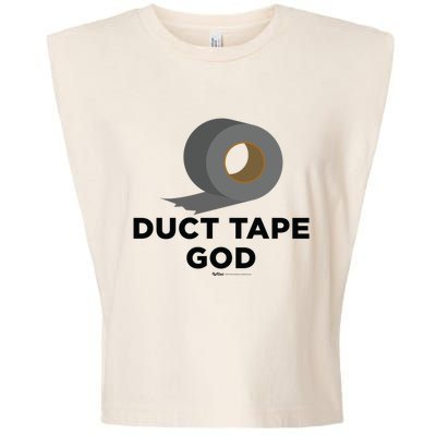 Duct Tape God Handy And Carpenter Gift Garment-Dyed Women's Muscle Tee