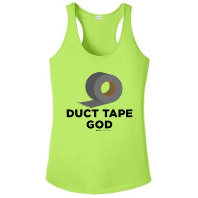 Duct Tape God Handy And Carpenter Gift Ladies PosiCharge Competitor Racerback Tank