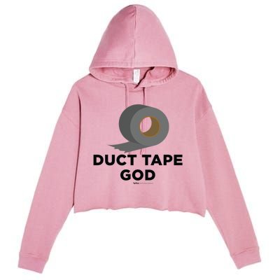 Duct Tape God Handy And Carpenter Gift Crop Fleece Hoodie