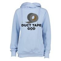 Duct Tape God Handy And Carpenter Gift Womens Funnel Neck Pullover Hood