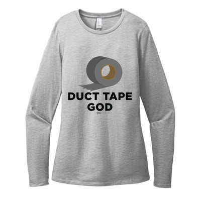 Duct Tape God Handy And Carpenter Gift Womens CVC Long Sleeve Shirt