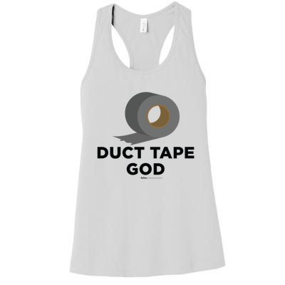 Duct Tape God Handy And Carpenter Gift Women's Racerback Tank