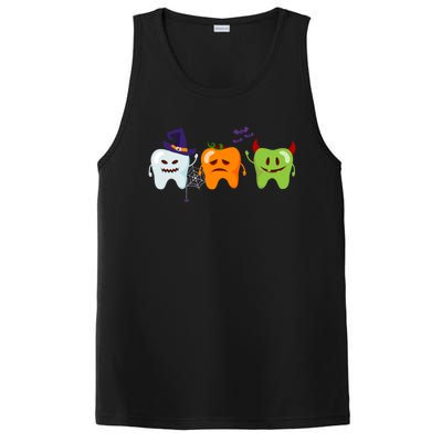 Dentist Teeth Ghost Pumpkin Witch Cute Dental Halloween Gift PosiCharge Competitor Tank