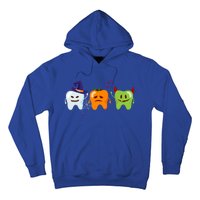 Dentist Teeth Ghost Pumpkin Witch Cute Dental Halloween Gift Hoodie