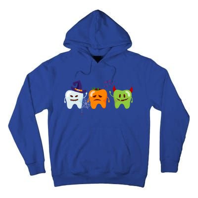 Dentist Teeth Ghost Pumpkin Witch Cute Dental Halloween Gift Tall Hoodie