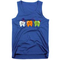 Dentist Teeth Ghost Pumpkin Witch Cute Dental Halloween Gift Tank Top