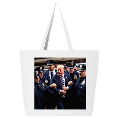 Donald Trump Getting Arrested Meme 25L Jumbo Tote