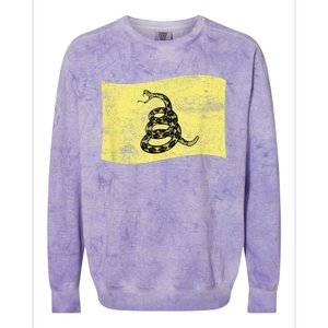 Dont Tread Gadsden Flag Snake – American Patriotic Colorblast Crewneck Sweatshirt