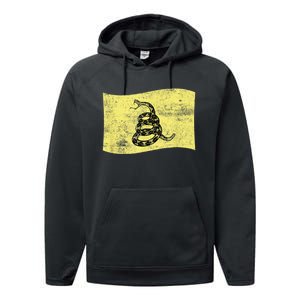 Dont Tread Gadsden Flag Snake – American Patriotic Performance Fleece Hoodie