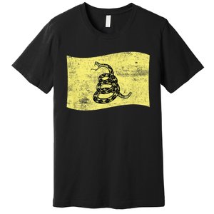 Dont Tread Gadsden Flag Snake – American Patriotic Premium T-Shirt