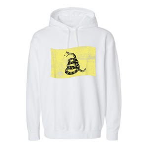 Dont Tread Gadsden Flag Snake – American Patriotic Garment-Dyed Fleece Hoodie