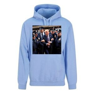 Donald Trump Getting Arrested Meme Unisex Surf Hoodie