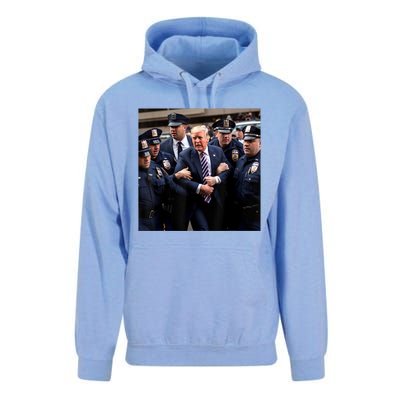 Donald Trump Getting Arrested Meme Unisex Surf Hoodie