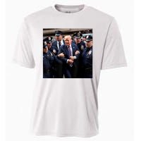 Donald Trump Getting Arrested Meme Cooling Performance Crew T-Shirt