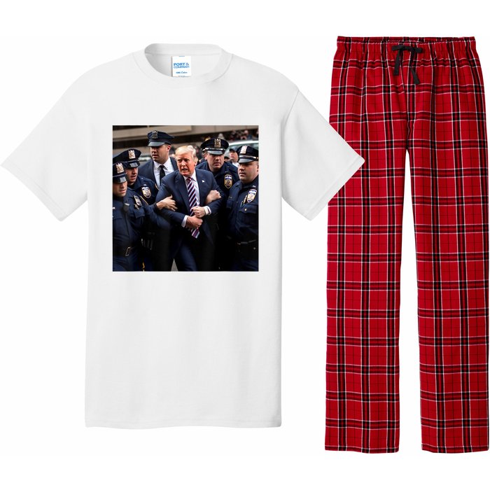 Donald Trump Getting Arrested Meme Pajama Set