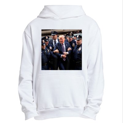 Donald Trump Getting Arrested Meme Urban Pullover Hoodie