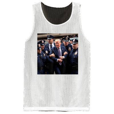 Donald Trump Getting Arrested Meme Mesh Reversible Basketball Jersey Tank