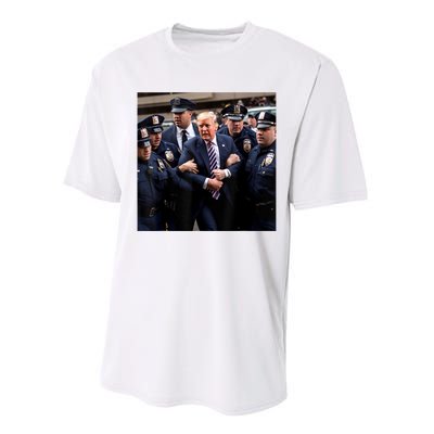 Donald Trump Getting Arrested Meme Performance Sprint T-Shirt