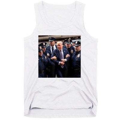 Donald Trump Getting Arrested Meme Tank Top