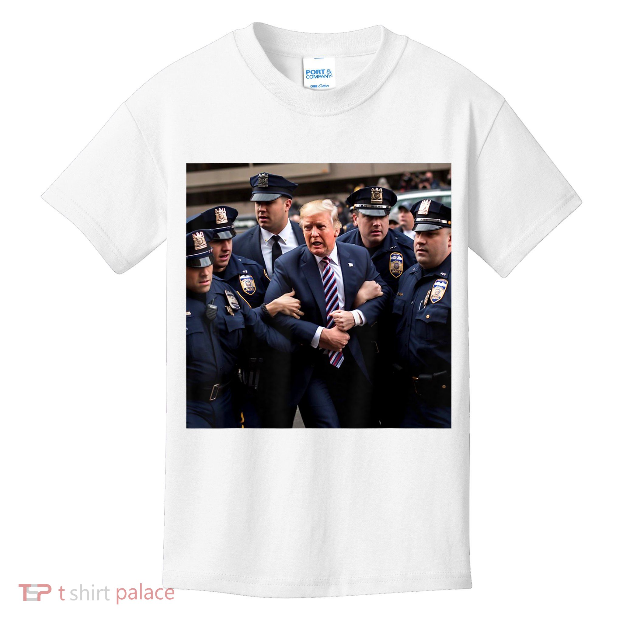Donald Trump Getting Arrested Meme Kids T-Shirt