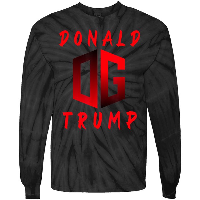 Donald Trump Gangster Funny Tie-Dye Long Sleeve Shirt