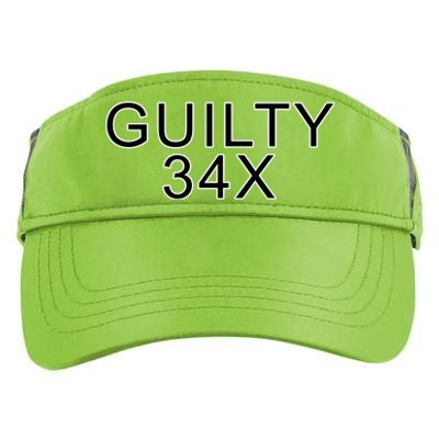 Donald Trump Guilty On 34 Counts Adult Drive Performance Visor