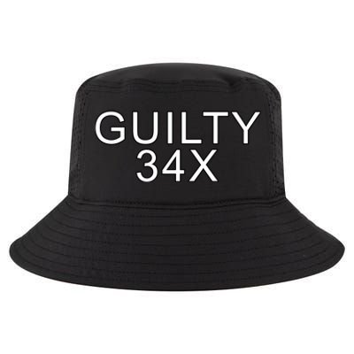 Donald Trump Guilty On 34 Counts Cool Comfort Performance Bucket Hat