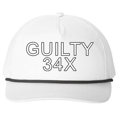 Donald Trump Guilty On 34 Counts Snapback Five-Panel Rope Hat