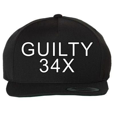 Donald Trump Guilty On 34 Counts Wool Snapback Cap