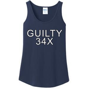 Donald Trump Guilty On 34 Counts Ladies Essential Tank