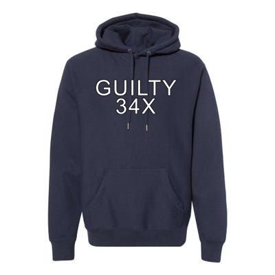 Donald Trump Guilty On 34 Counts Premium Hoodie