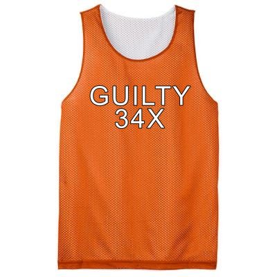 Donald Trump Guilty On 34 Counts Mesh Reversible Basketball Jersey Tank