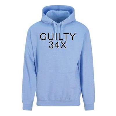 Donald Trump Guilty On 34 Counts Unisex Surf Hoodie