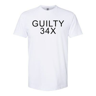 Donald Trump Guilty On 34 Counts Softstyle® CVC T-Shirt