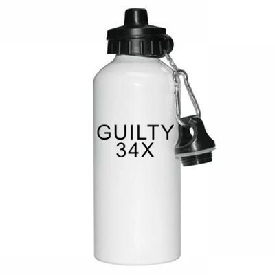 Donald Trump Guilty On 34 Counts Aluminum Water Bottle