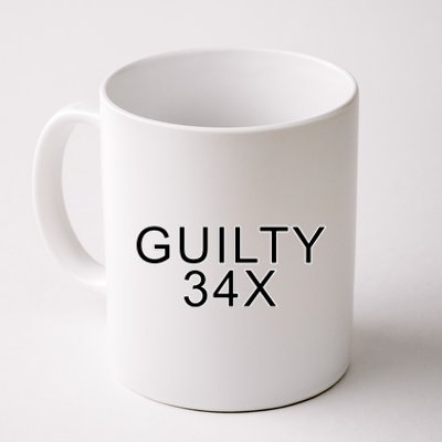 Donald Trump Guilty On 34 Counts Coffee Mug