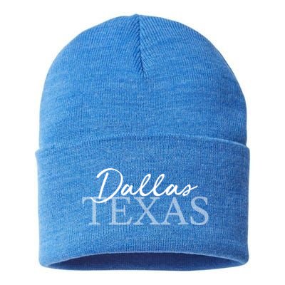 Dallas Texas Gift Sustainable Knit Beanie