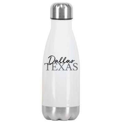 Dallas Texas Gift Stainless Steel Insulated Water Bottle