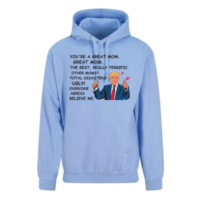 Donald Trump Great Mom Mothers Day Unisex Surf Hoodie