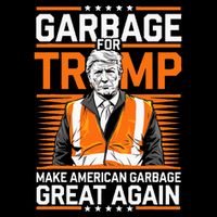 Donald Trump Garbage Orange Reflective Safety Vest Doggie Tank