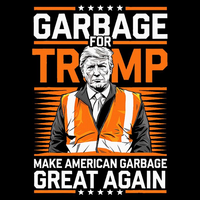Donald Trump Garbage Orange Reflective Safety Vest Doggie Tank